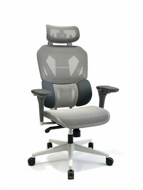 Sades Phoenix SA-AD10 Adjustable Mesh Gaming Chair with 6D Armrest - White