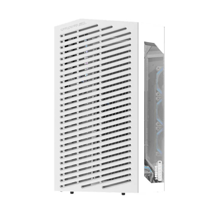 DarkFlash DY470 ATX Mid Tower Gaming Case - White (4 ARGB Fans Included)