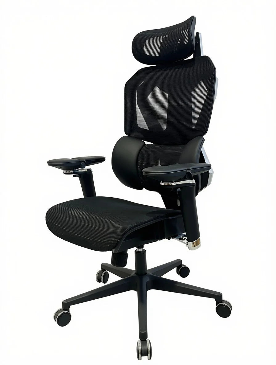 Sades Phoenix SA-AD10 Adjustable Mesh Gaming Chair with 6D Armrest - Black