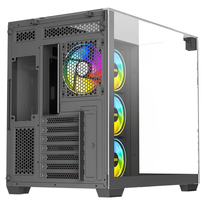 توستد مايندز، واردن رايدر، هيكل ألعاب متوسط البرج ATX بزجاج مقسّى - أسود