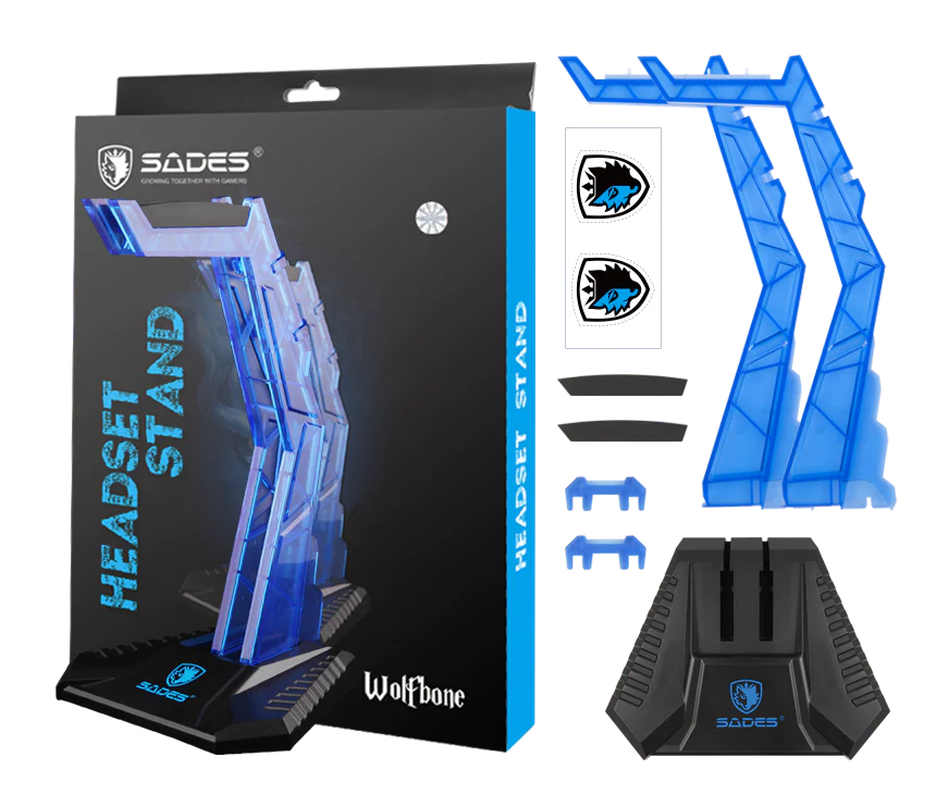 ساديس حامل سماعة الرأس وولفبون (SA-D1) - أزرق