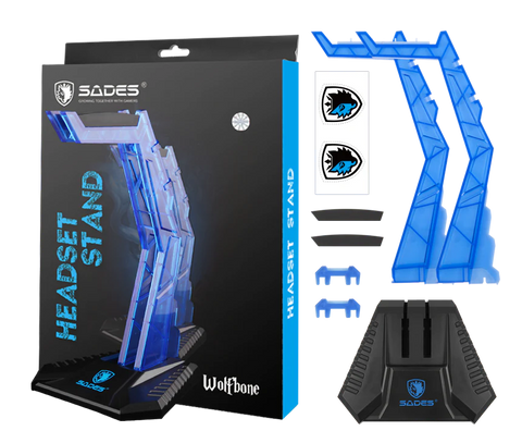 ساديس حامل سماعة الرأس وولفبون (SA-D1) - أزرق