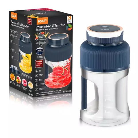 RAF 2-in-1 Portable Blender with Stainless Steel Blades - 1000 ml