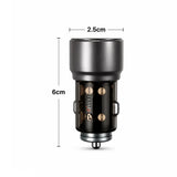 Powero+ Crysta Dual Port Car charger 38W - Silver