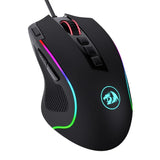 ريدراجون M612، فأرة ألعاب Predator سلكية بصرية RGB بدقة 8000 DPI – أسود