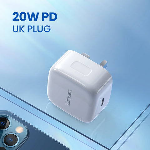 UGREEN PD 20w Fast Charger UK (White) CD137