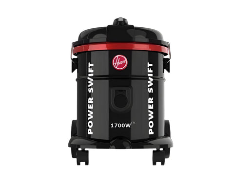 Hoover Power Swift Drum Vacuum Cleaner, 1700 W, 15 liters, HT85-T0-ME - Black