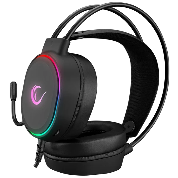 Rampage ROGUE RGB 7.1 USB Gaming Headset for PC, PS4 and PS5 - Black
