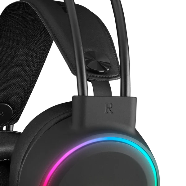 Rampage ROGUE RGB 7.1 USB Gaming Headset for PC, PS4 and PS5 - Black