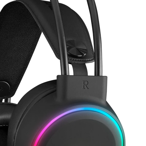 Rampage ROGUE RGB 7.1 USB Gaming Headset for PC, PS4 and PS5 - Black
