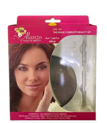 Alanzo – The Magic Complete Beauty Set  – LED Mirror & Stainless Steel Facial Tools