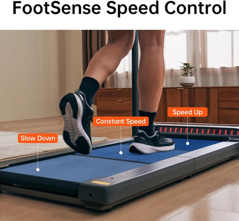 King smith Folded Treadmill R3 Hybrid+ with Max Speed 12 km/h, 1HP Brushless Motor