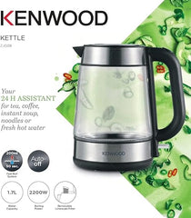 KENWOOD KETTLE GLASS 1.7L 2200W BLK - ZJG08.000CL
