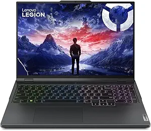 Lenovo LEGION Pro 5 16IRX9 GAMING، Core i9-14900HX، ذاكرة وصول عشوائي 32 جيجابايت، 2*1 تيرابايت SSD، شاشة 16 بوصة 240 هرتز، نظام التشغيل Windows 11H WQXGA (2560x1600)، NVIDIA RTX 4070 8GB، لون رمادي، لوحة مفاتيح إنجليزية بإضاءة خلفية RGB