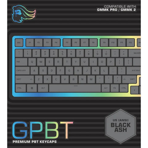 Glorious, PBT Black Key Caps For Mechanical Gaming Keyboards