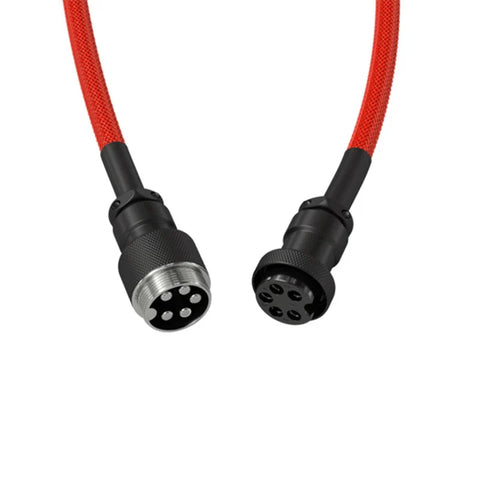 Glorious, Coiled Cable For Mechanical Gaming Keyboards - Crimson Red