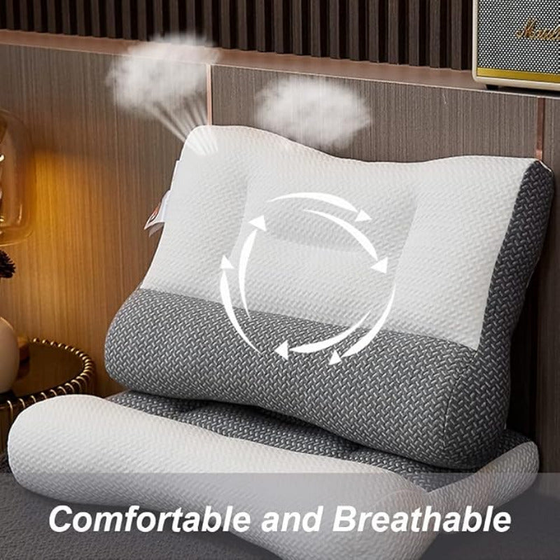 Neck Pillow Super Ergonomic Pillow - Protect Your Neck and Spine,Ergonomic Pillows for Sleeping,Pillow for All Sleeping Positions