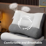 Neck Pillow Super Ergonomic Pillow - Protect Your Neck and Spine,Ergonomic Pillows for Sleeping,Pillow for All Sleeping Positions