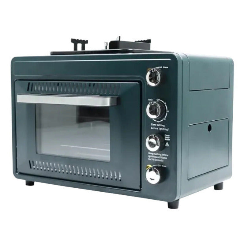 Portable 2-in-1 Butane Gas Camping Oven & Stove – 25 L, 2.1 kW