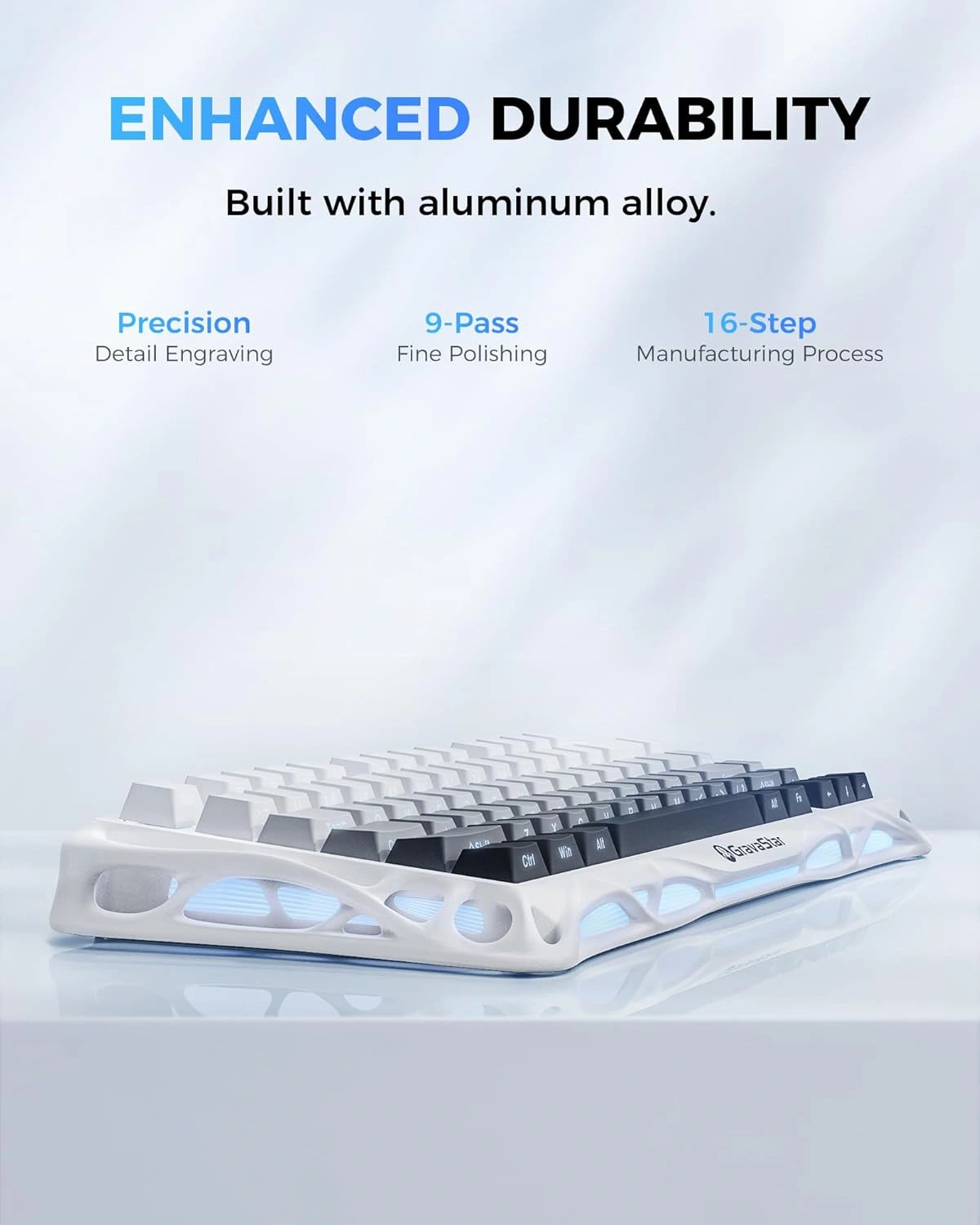 جرافاستار لوحة مفاتيح الألعاب الميكانيكية ميركوري كي 1 اللاسلكية 75%