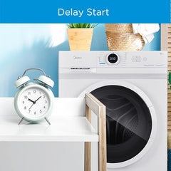 Midea Front Load Washing Machine 8Kg 1400 RPM BLDC White