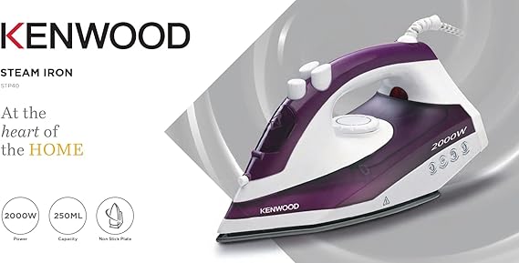 KENWOOD STEAM IRON TEFLON WHPURPLE - STP40.000WP