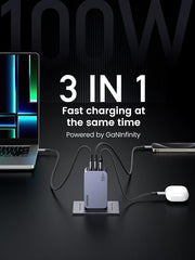 UGREEN Nexode Pro 100W 3-Port GaN Fast Charger Set UK25875
