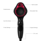 Panasonic nanoe Hair Dryer2000W3Nozzles