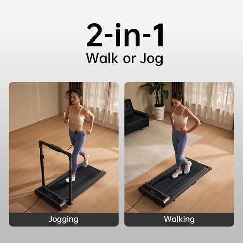 King smith Folded Treadmill R3 Hybrid+ with Max Speed 12 km/h, 1HP Brushless Motor