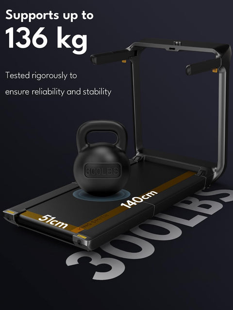 Kingsmith Foldable Treadmill X218 with Max Speed 16km/h with Side Armrest