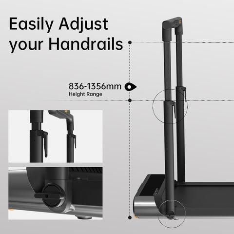 King smith Folded Treadmill R3 Hybrid+ with Max Speed 12 km/h, 1HP Brushless Motor