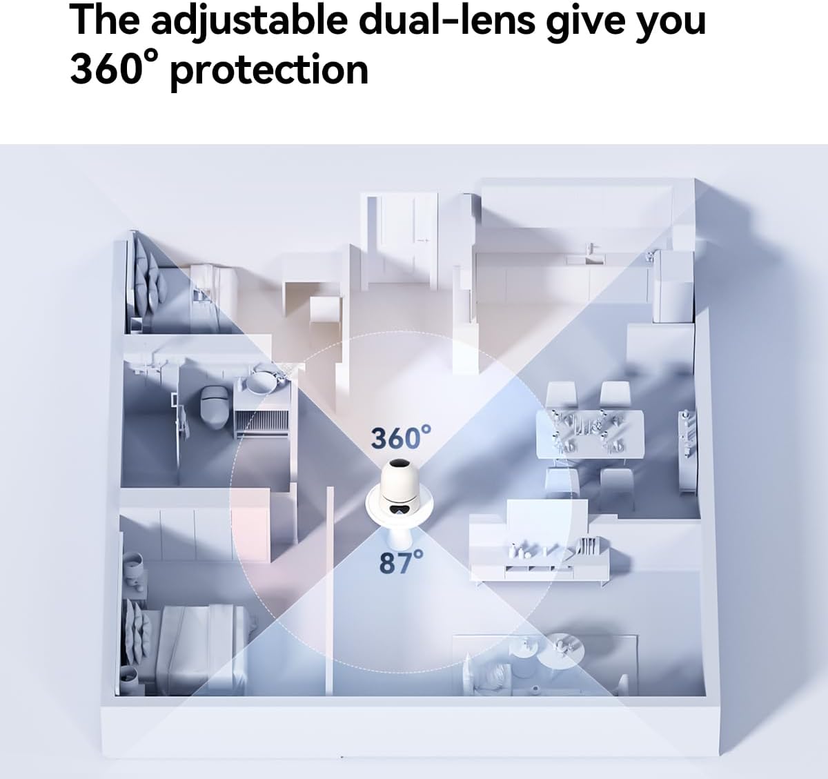 Imou IPC‑S2XP‑10M0WED – 10MP Dual‑Lens Pan & Tilt Wi‑Fi Security Camera