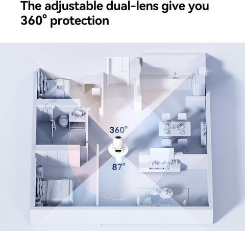 Imou IPC‑S2XP‑10M0WED – 10MP Dual‑Lens Pan & Tilt Wi‑Fi Security Camera