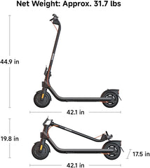 Segway Ninebot Kick Scooter E2/E2 Plus/E2 Pro/ES1L - Powerful Motor, 12.4-15.5 mph, Cruise Control, Front Suspension (ES1L Only), Portable Electric Scooter for Adults, UL-2272 2271 Certified