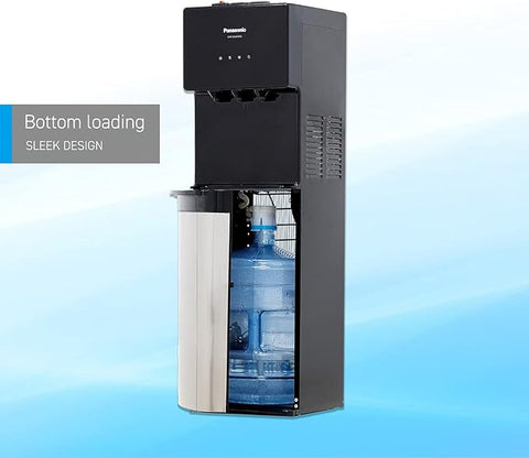 Panasonic Bottom Loading Water Dispenser, SDM-WD3438BG Black/ Stainless Steel