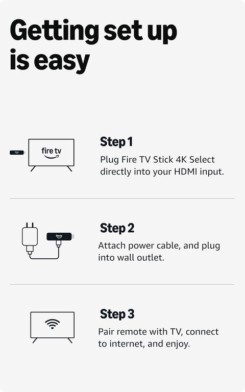 Amazon Fire TV Stick HD (2024) Streaming Device with Alexa Voice Remote, 8GB & Wi-Fi 5 - Black