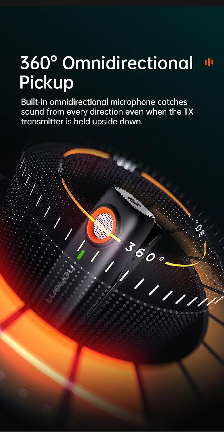 Hohem Microphone 1TX+1RX MIC-01 Lightning Version