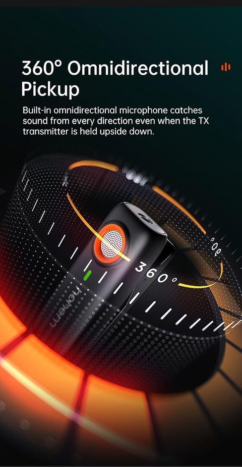 ميكروفون Hohem 1TX+1RX MIC-01 إصدار Lightning