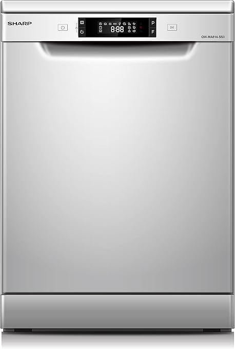 Sharp Dishwasher 8 Programs 14 Set LED Stainless Steel (Inox)