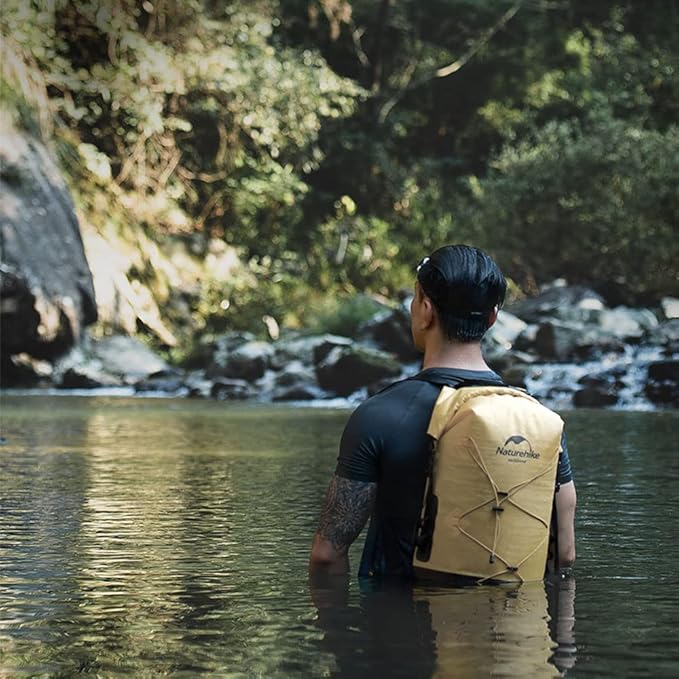 Naturehike TB03-Shimmer-TPU Wet and Dry Separation Waterproof Bag- Khaki (30L) (without shoes)