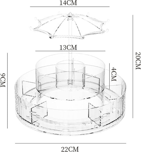 Cosmetics Storage Rack LD-1025 Transparent