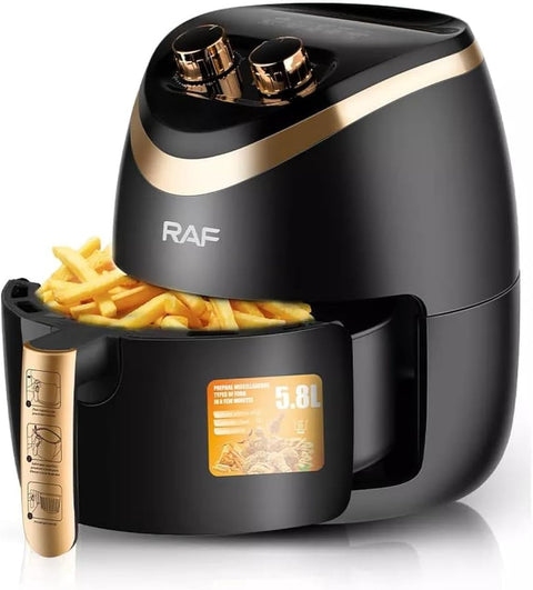 RAF Air Fryer - 5.8 L - 1500 W - Black