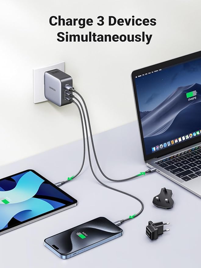 UGREEN GaN 65W Fast Charger (3-Port) CD296