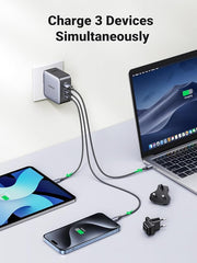 UGREEN GaN 65W Fast Charger (3-Port) CD296