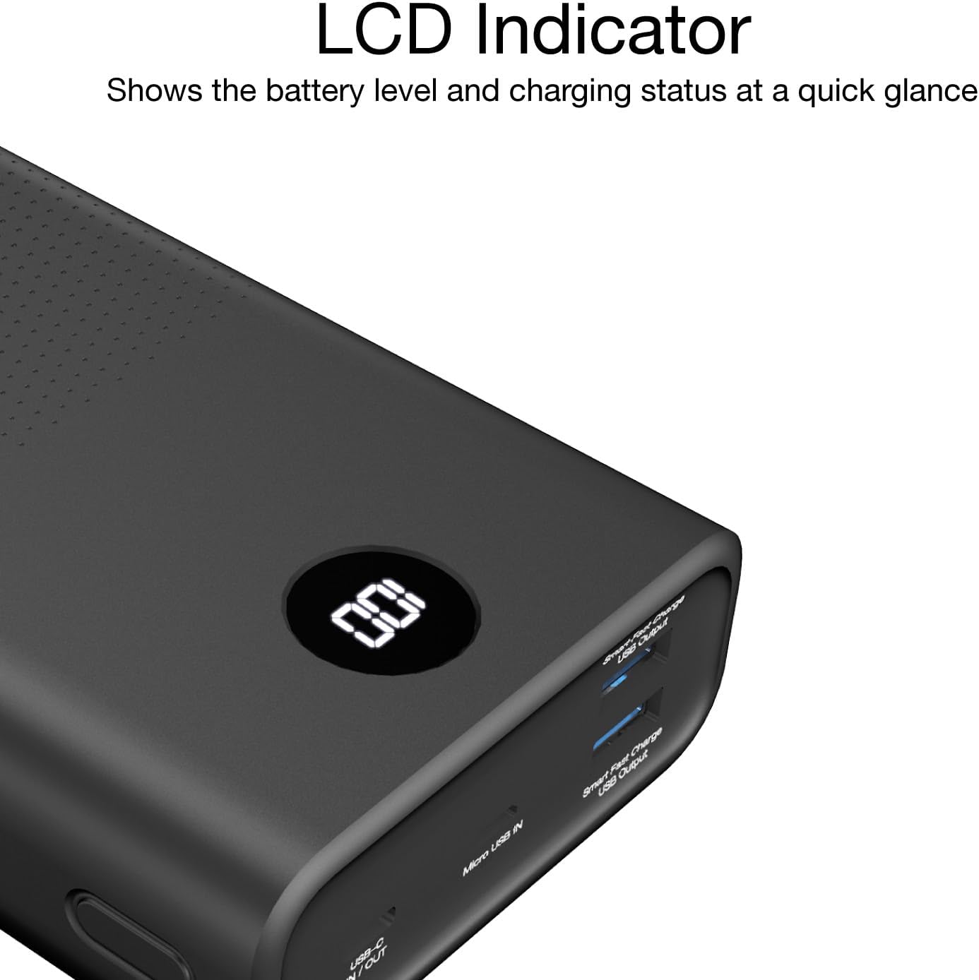 Energizer UE30016PQ_BK, Power Bank 30000mAh, 22.5W, LCD Display - Black