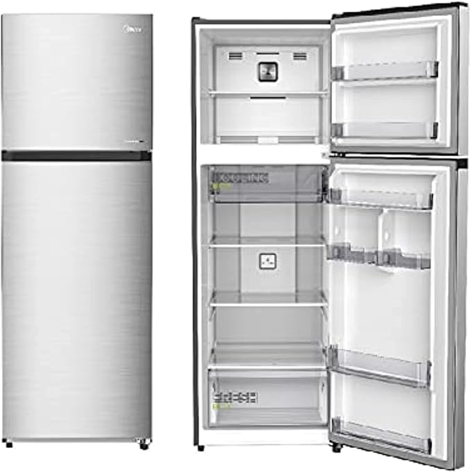 Midea Refrigerator GR 385L / NET 266L Double Door Silver