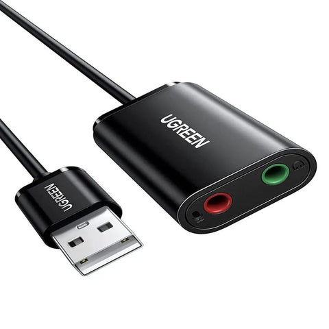 UGREEN USB 2.0 External Sound Adapter (Black)