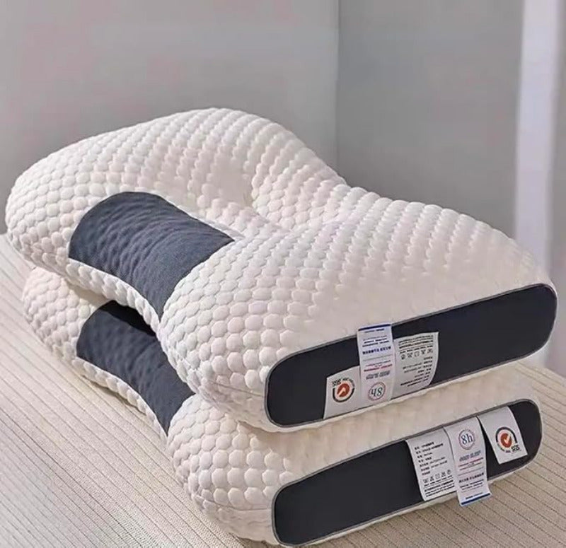 Blue Coral Cervical Orthopedic Neck Pillow To Help Sleep And Protect The Pillow Neck Household Soybean Fiber 3D SPA Massage Pillow Core