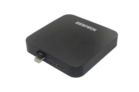 ZESTECH Carplay 6225 Android Ai Box - 4GB RAM - 64 GB Storage - Black