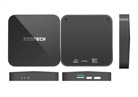 ZESTECH Carplay 6225 Android Ai Box - 4GB RAM - 64 GB Storage - Black